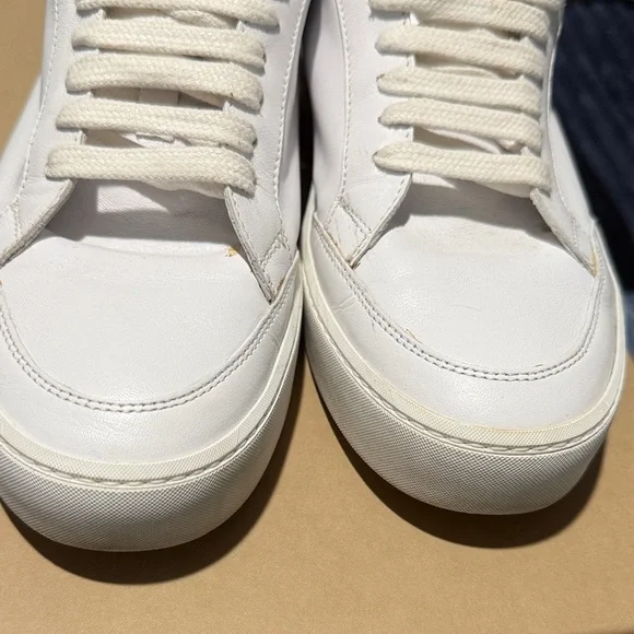 Burberry White Sneakers with Gold Detail - Picture 6 of 7